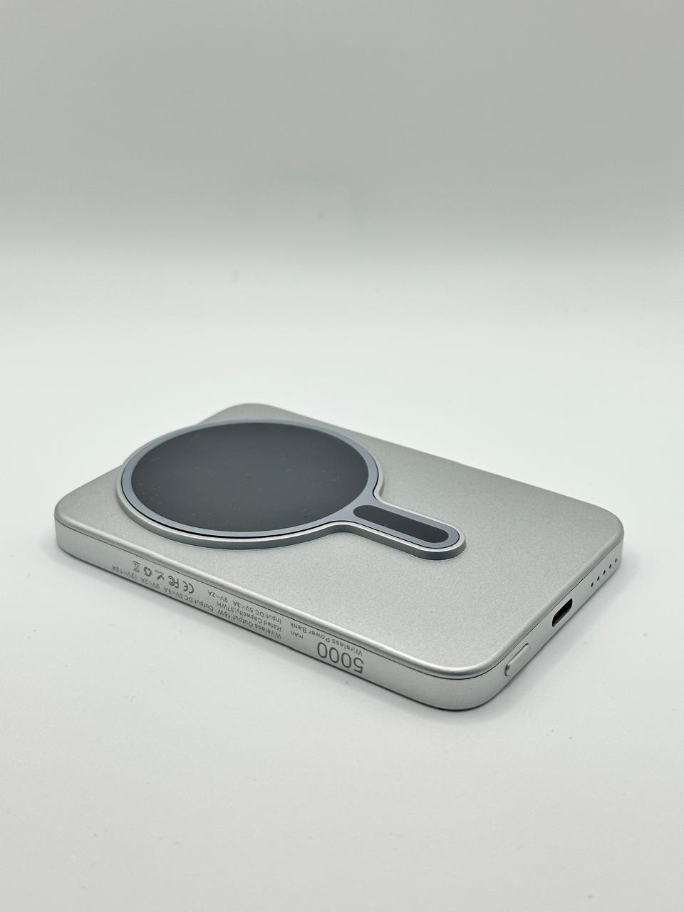 5,000mAh Wireless Fast Charging Power Bank – Ultra-Compact, Dual USB + Qi Wireless